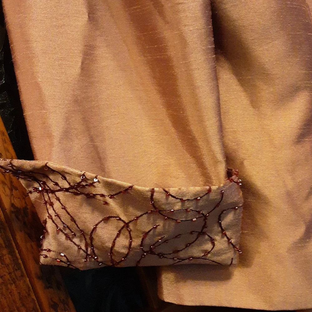 Cachet Violet Lustre Blazer and Dress (TALL) Set - Picture 6 of 11